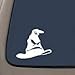 NI185 Sorting Hat HP WHITE Vinyl Car/Laptop/Window/Wall Decal 5.5