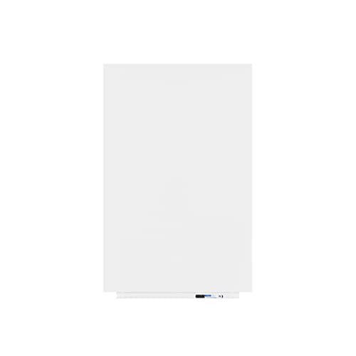 Rocada Endlos Whiteboard ohne Rahmen und mit Stiftablage, Magnethaftend und trocken Abwischbar, 75x115 cm, Weiß