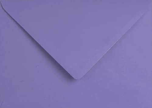C6 Coloured Envelopes for A6 Greeting Cards Wedding Invitations Crafts Business Office Envelope 114mm x 162mm - Pack of 100 Envelopes (Purple) — image 1