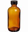 Your Oil ToolsTM 8 Oz Amber Glass Storage Bottle with Black Cap (Sold Individually)
