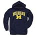 Campus Colors Michigan Wolverine Midsize Logo Hooded Sweatshirt, Medium