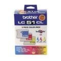 Brother LC-51 Ink Cartridge ( Cyan,Magenta,Yellow , 3-Pack )