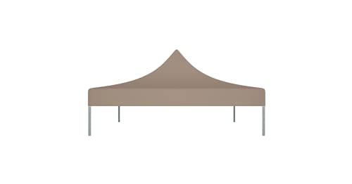 Partyzelt-Dach 4,5x3 m Taupe 270 g/m² Gartenbauten Pavillon-Rahmen Dächer für Pavillions stabil – Bild 6