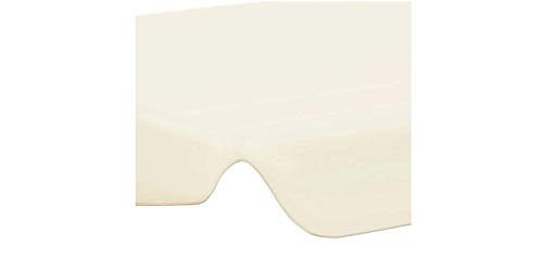 Ersatzdach für Gartenschaukel Creme 192x147 cm 270 g/m² Gartenbauten Pavillon-Rahmen Dächer für Pavillions – Bild 7