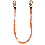WELKFORDER 6-foot Internal Shock Absorbing Safety Lanyard with Double Snap Hook Connectors ANSI Z359.13-2013 Compliant Fall Protection Equipment (WFL001)