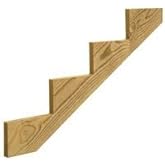 212 Main 47.5 inch 4-Step Stair Stringer