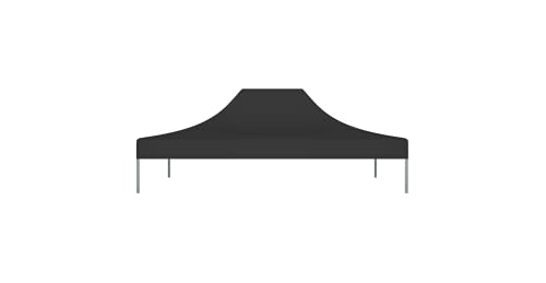 Partyzelt-Dach 4,5x3 m Schwarz 270 g/m² Gartenbauten Pavillon-Rahmen Dächer für Pavillions stabil – Bild 5