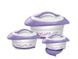 Milton Novel Hot Pot 3-Piece Insulated Keep Warm/Cold Casserole with Spoon Rest and Stainless Steel Insert Gift Set, White