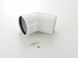 Worcester 108726 7716 190 069 G/Star Oil Fit 100 mm 45 Degree Elbow, White