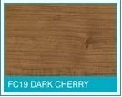 O' SO EEZY 4 x Laser Cut (FC19 Dark Cherry) Pipe Surrounds/Covers for Laminate Flooring (Can be Used Natural Floor Covers)