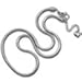 European Charm Bracelet Necklace for Women and Girls Bead Charms, Stainless Steel Snake Chain, Claw 18 Inch