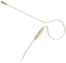 Omnidirectional Ear-Worn Microphone - Pro Series Headworn Condenser Mic - Compatible with One of Our Mic System Varieties - Adjustable Portable Microphone - Beige