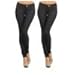YELETE Womens Basic Five Pocket Stretch Jegging Tights Pants, Black, Small