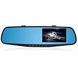 Dreamkiller Car DVR/ Dual- Lens Camera with full HD 1080P Rear View Mirror and 4.3-inch Display Screen