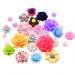 Fityle 50 Pieces Assorted Colors Size Resin Rose Flower Flatback Cabochons Embellishments