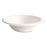 Eco-Products EPBL12PK Renewable & Compostable Sugarcane Bowls - 12oz, 50/PK