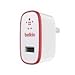Belkin MIXIT Home and Travel Wall Charger for iPhone 7 / 7S, iPhone 6S / 6S Plus, iPhone 6 / 6 Plus, iPhone 5 / 5S / 5c, iPad Pro, iPad Air 2, iPad Air, iPad mini 4, iPad mini 3, iPad mini 2, iPad mini and iPad 4th Gen (2.1 Amp / 10 Watt), Red