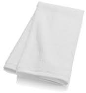 Hand Bath Towels, White, 16 X 30", Two Pack