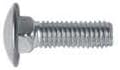 Stainless Steel Bumper Bolt, Round Head, Size: 3/8"-16 x 1", Head: 7/8", Qty: 1