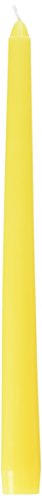 Zest Candle 12-Piece Taper Candles, 10-Inch, Yellow