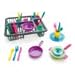 Playkidiz Super Durable Play Dishes - Pretend Play Children's Dish Set - 27 Pieces Plates, Cups and Cutlery with Dish Drainer - Great Gift for Kids