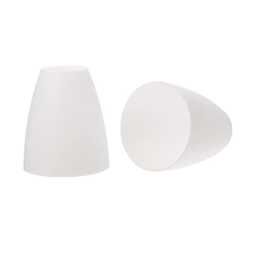 2 paralumi in plastica, di ricambio, colore bianco, per lampadari, da parete, 10 x 10 x 11 cm