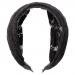 Women Lace Headband Retro Hair Band Wide Headwrap Hair Accessories - Black, 20cm*10cm