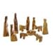 Holy Land Market Olive Wood Children's Nativity Scene - 12-Piece Indoor Wooden Nativity Set, Handmade in Bethlehem, with Pictorial Story Booklet & Authenticity Certificate, 3-Inch Figures