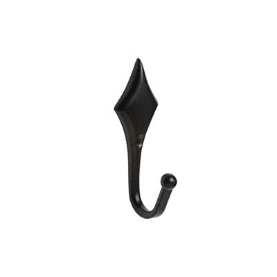 Pair Of Metal Tieback Hooks For Curtains (Black (Diamond))