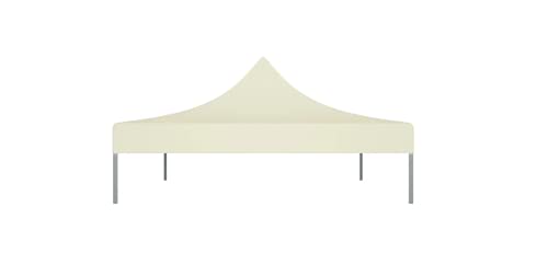 Partyzelt-Dach 4x3 m Creme 270 g/m² Gartenbauten Pavillon-Rahmen Dächer für Pavillions stabil – Bild 6