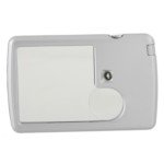 Power 3X-6X LED Illuminated Credit Card Magnifier (Black)