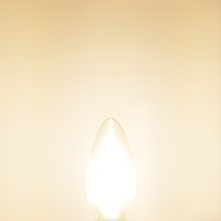 LVWIT B11 LED Filament Bulb Dimmable 40W Equivalent 3000K Soft White E26 Base LED Light Bulbs Chandelier Decorative Candle Light Bulb 6 Pack