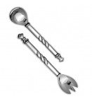 Mazali Calligraphy Sugar Spoon, Silver