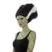 Party King Women's Monster Bride Costume Wig, Black/White, One Size