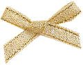 Crafty Impressions Satin Bow, Gold