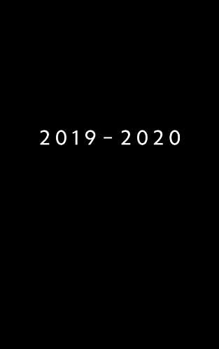 2019 - 2020: Weekly Planner Starting July 2019 - Dec 2020 | 5 x 8 Pocket Agenda | Appointment Calendar | 18 Month Organizer Book | Soft-Cover Matte Black