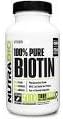 Nutrabio Biotin 5000 mcg 120 Vegetable Capsules