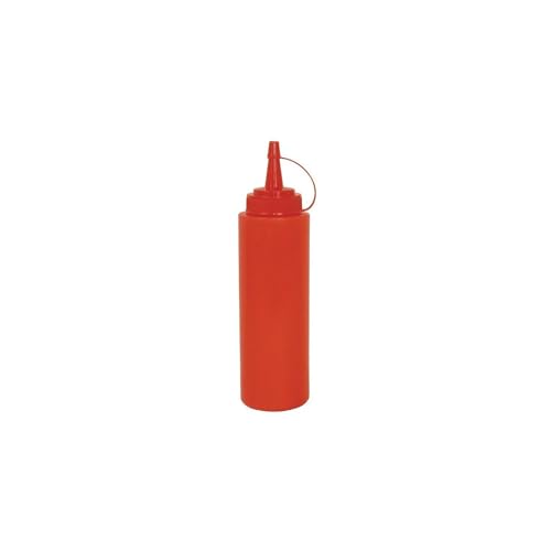 Vogue Red Squeeze Sauce Bottle 35oz - Condiment Seasoning Squirt Dispenser W833