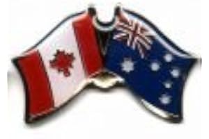 Australia/Canada Country Flag Small Friendship Lapel PIN Badge New