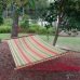 Pawleys Island Gardens Collection Large Quilted DuraCord Fabric Hammock, Trellis Stripe