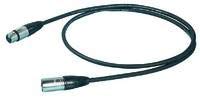 ProEl STAGE275LU3 MIC.CABLE.HPC210BK.XLR3FV/3MV.3.M.BK (3 METRES)