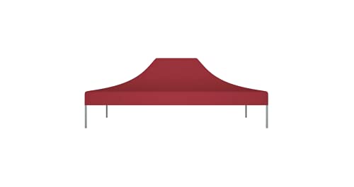 Partyzelt-Dach 4,5x3 m Burgunderrot 270 g/m² Gartenbauten Pavillon-Rahmen Dächer für Pavillions stabil – Bild 4