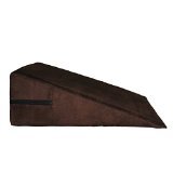Bed Wedge Pillow - Microfiber - Made in USA (10, Chocolate)
