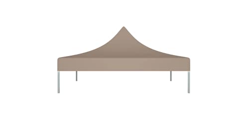 Partyzelt-Dach 2x2 m Taupe 270 g/m² Gartenbauten Pavillon-Rahmen Dächer für Pavillions stabil – Bild 5