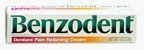 Benzodent Dental Pain Relieving Cream 1 oz