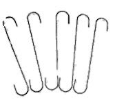 5 Steel Plant Hanger Extender S Hooks 12 inches,10 Gauge Steel