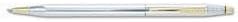 Cross 330105 Classic Century Ballpoint Pen & Pencil Set, Chrome/23kt. Gold Plate