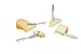 BOSKA Stainless Steel Mini Cheese Knives, 4 Piece Gift Set, 10 Year Guarantee, Monaco Collection
