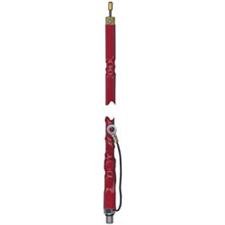 2' Silver Load FGT Series Fiberglass Whip Red