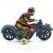 Retro Wind Up I-922 Motorcycle with Driver Clockwork Tin Toy Collectible Gifts